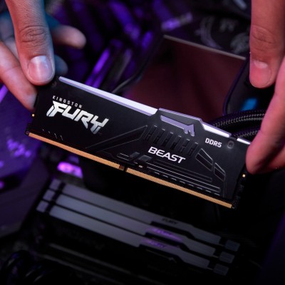 Оперативна пам'ять Kingston DDR5 8GB 5200 FURY Beast RGB (KF552C40BBA-8)