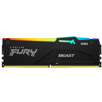 Пам'ять ПК Kingston DDR5 64GB 5600 FURY Beast RGB (KF556C36BBEA-64)