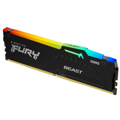 Пам'ять ПК Kingston DDR5 64GB 5600 FURY Beast RGB (KF556C36BBEA-64)