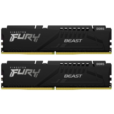 Пам'ять ПК Kingston DDR5 32GB KIT (16GBx2) 5600 FURY Beast EXPO (KF560C30BBEK2-32)