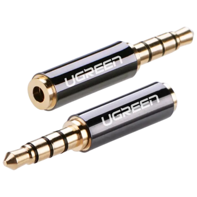 Перехідник UGREEN 3.5mm Male To 2.5mm Female Adapter (20502) Black Перехідник UGREEN 3.5mm Male To 2.5mm Female Adapter (20502) Black