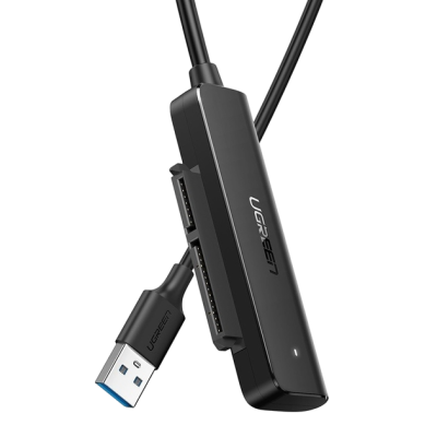 Перехідник UGREEN CM321 USB-A 3.0 To SATA Adapter Cable For 2.5“ 5Gbps 0.5m (70609) Black Перехідник UGREEN CM321 USB-A 3.0 To SATA Adapter Cable For 2.5“ 5Gbps 0.5m (70609) Black