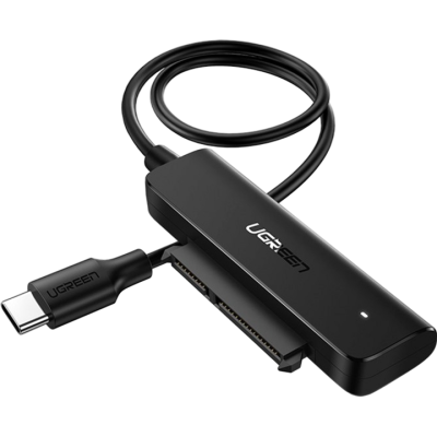 Перехідник UGREEN CM321 USB-C 3.1 To SATA Adapter Cable For 2.5“ 5Gbps 0.5m (70610) Black Перехідник UGREEN CM321 USB-C 3.1 To SATA Adapter Cable For 2.5“ 5Gbps 0.5m (70610) Black