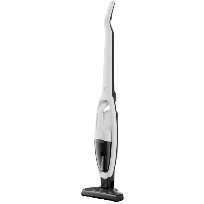 Пилосос Electrolux безпровідний, конт пил -0.3л, автон. робота до 45хв, вага-2.65кг, НЕРА, 2в1, турбо-щітка, 2 насадки, білий (E