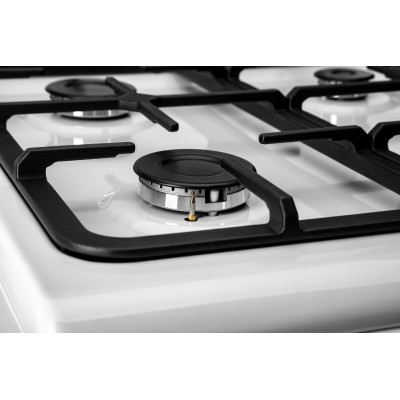 Плита ARDESTO комбі, 52л, 50x60см, конвекція, чавун, підсвічування, форсунки LPG (підключення газового балона), білий (FSC-F5060