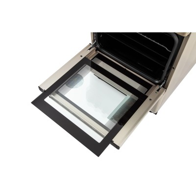 Плита ARDESTO комбі, 52л, 50x60см, конвекція, чавун, підсвічування, форсунки LPG (підключення газового балона), сріблястий (FSC-