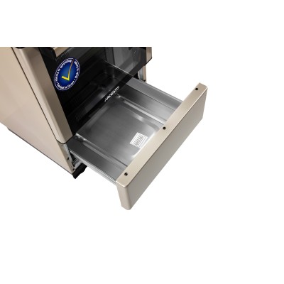 Плита ARDESTO комбі, 52л, 50x60см, конвекція, чавун, підсвічування, форсунки LPG (підключення газового балона), сріблястий (FSC-