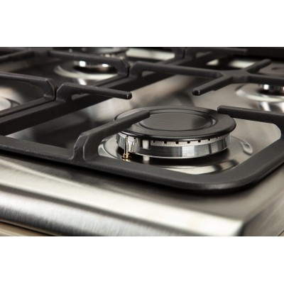 Плита ARDESTO комбі, 52л, 50x60см, конвекція, чавун, підсвічування, форсунки LPG (підключення газового балона), сріблястий (FSC-