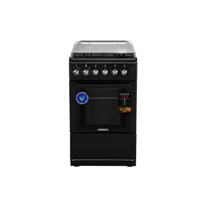 Плита ARDESTO комбі, 52л, 50x60см, конвекція, чавун, підсвічування, форсунки LPG (підключення газового балона), чорний (FSC-F506