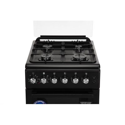 Плита ARDESTO комбі, 52л, 50x60см, конвекція, чавун, підсвічування, форсунки LPG (підключення газового балона), чорний (FSC-F506