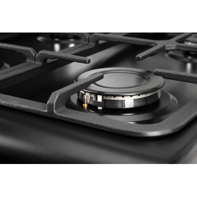 Плита ARDESTO комбі, 52л, 50x60см, конвекція, чавун, підсвічування, форсунки LPG (підключення газового балона), чорний (FSC-F506