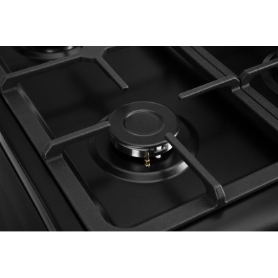 Плита ARDESTO комбі, 52л, 50x60см, конвекція, чавун, підсвічування, форсунки LPG (підключення газового балона), чорний (FSC-F506