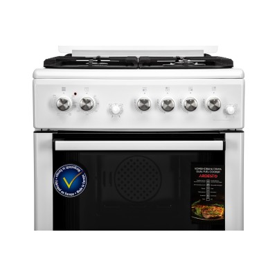 Плита ARDESTO комбі, 64л, 60x60см, конвекція, чавун, підсвічування, форсунки LPG (підключення газового балона), знімні направляю