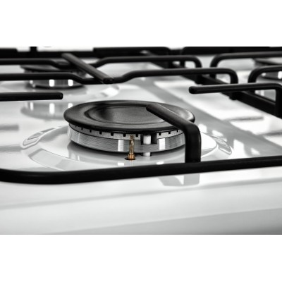 Плита ARDESTO комбі, 64л, 60x60см, підсвічування, форсунки LPG (підключення газового балона), знімні направляючі, білий (FSC-F60