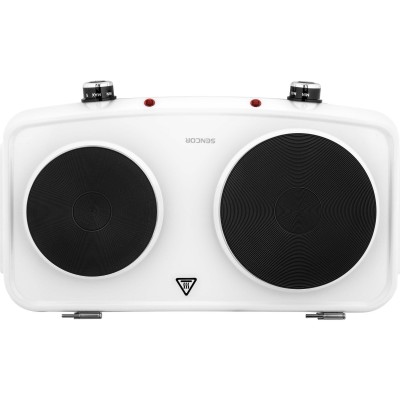 Плитка настільна Sencor електрична, комфорок - 2на 2.5кВт, 15 і 18 см, керування - мех., білий (SCP2271WH-EUE4)