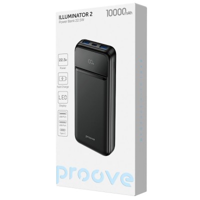 Портативна Батарея Proove 10000mAh 22.5W Illuminator 2 (PBIP10212201) black