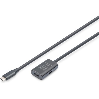 Подовжувач DIGITUS USB 3.2 Gen1 Active Cable 5G, C/M-C/F, 5м, чорний (DA-73108) Подовжувач DIGITUS USB 3.2 Gen1 Active Cable 5G, C/M-C/F, 5м, чорний (DA-73108)