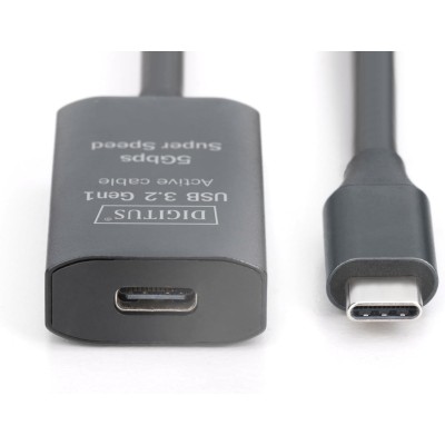Подовжувач DIGITUS USB 3.2 Gen1 Active Cable 5G, C/M-C/F, 5м, чорний (DA-73108) Подовжувач DIGITUS USB 3.2 Gen1 Active Cable 5G, C/M-C/F, 5м, чорний (DA-73108)