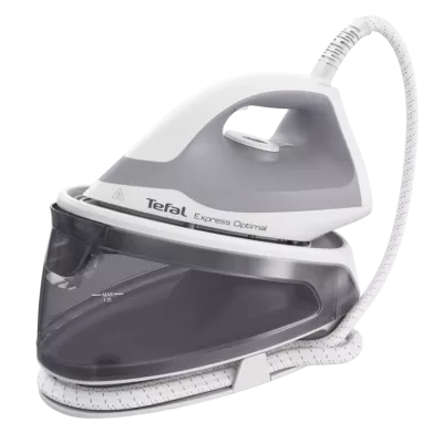 Праска-парогенератор Tefal Express Optimal, 2200Вт, 1200мл, паровий удар -250гр, постійна пара - 110гр, керам. підошва, біло-сір