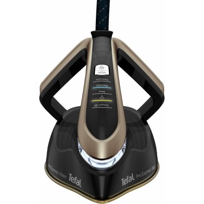 Праска-парогенератор Tefal Pro Express Vision, 3000Вт, 1100мл, паровий удар -750гр, постійна пара - 180гр, чорно-золотий (GV9820