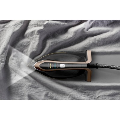 Праска-парогенератор Tefal Pro Express Vision, 3000Вт, 1100мл, паровий удар -750гр, постійна пара - 180гр, чорно-золотий (GV9820