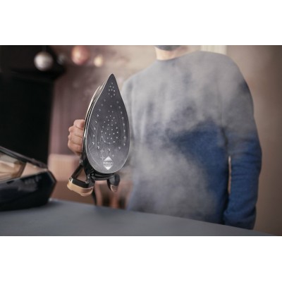 Праска-парогенератор Tefal Pro Express Vision, 3000Вт, 1100мл, паровий удар -750гр, постійна пара - 180гр, чорно-золотий (GV9820