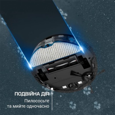 Робот-пилосос Rowenta миючий X-Plorer Serie 65, 2300ПаВт, h=7.8см, 0.3л, конт пил -0.4л, автон. робота до 168хв, чорний (RR8L65W