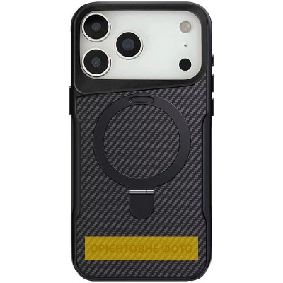 TPU+PC чохол Metal Buttons with MagSafe Carbon Ring для Apple iPhone 17 Air (6.5") Чорний TPU+PC чохол Metal Buttons with MagSafe Carbon Ring для Apple iPhone 17 Air (6.5") Чорний