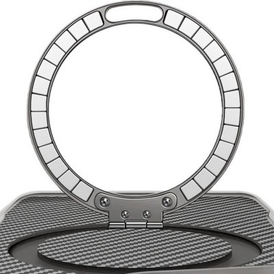 TPU+PC чохол Metal Buttons with MagSafe Carbon Ring для Apple iPhone 17 Pro Max (6.9") Сірий TPU+PC чохол Metal Buttons with MagSafe Carbon Ring для Apple iPhone 17 Pro Max (6.9") Сірий