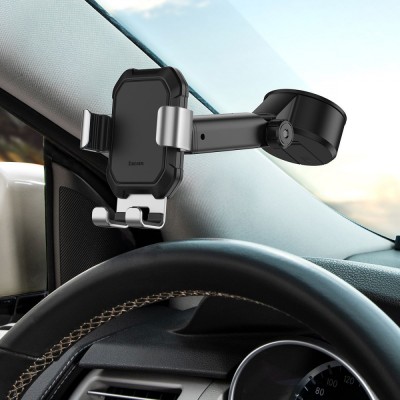 Автомобільний тримач Baseus Tank Gravity Car Mount With Suction Base (SUYL-TK01) black