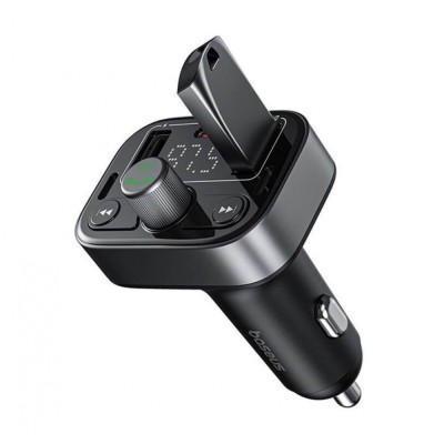 АЗП Baseus FM Launcher S-09 Pro 35W (PD+QC3.0) Type-C+2USB (C10762200113-00) black