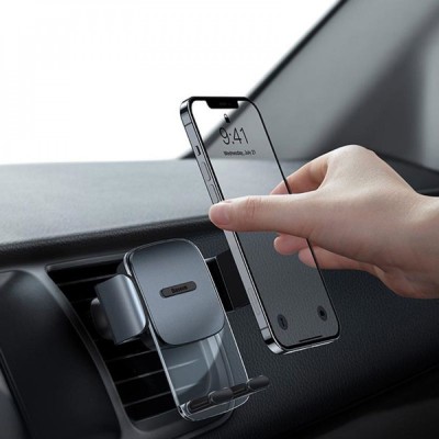 Автомобільний тримач Baseus Easy Control Clamp Air Outlet Version (SUYK000101) black