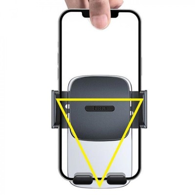 Автомобільний тримач Baseus Easy Control Clamp Air Outlet Version (SUYK000101) black