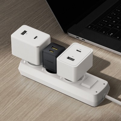 Зарядний Пристрій Baseus Palm Fast Charger Type-C+USB 20W (P10111608213-00) white Зарядний Пристрій Baseus Palm Fast Charger Type-C+USB 20W (P10111608213-00) white