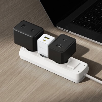 Зарядний Пристрій Baseus Palm Fast Charger Type-C+USB 30W (P1011160A213-00) white Зарядний Пристрій Baseus Palm Fast Charger Type-C+USB 30W (P1011160A213-00) white