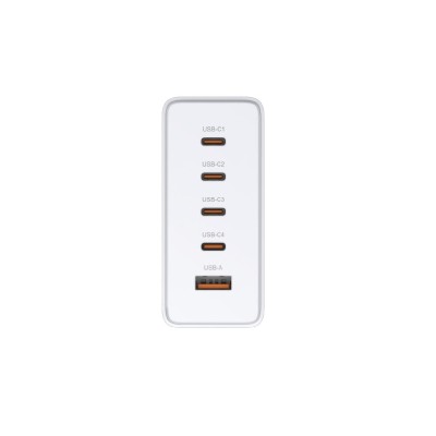 Зарядний пристрій мережевий D-Link DCF-241 240Вт GaN 4хUSB-С, 1xUSB-A, білий Зарядний пристрій мережевий D-Link DCF-241 240Вт GaN 4хUSB-С, 1xUSB-A, білий