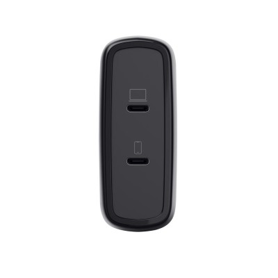Зарядний пристрій мережевий Trust Maxo 100Вт, GaN, 2xUSB-C ,PD/PPS, чорний Зарядний пристрій мережевий Trust Maxo 100Вт, GaN, 2xUSB-C ,PD/PPS, чорний
