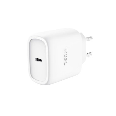 Зарядний пристрій мережевий Trust Maxo 45Вт, GaN, USB-C PD/PPS, білий Зарядний пристрій мережевий Trust Maxo 45Вт, GaN, USB-C PD/PPS, білий