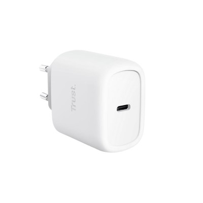 Зарядний пристрій мережевий Trust Maxo 45Вт, GaN, USB-C PD/PPS, білий Зарядний пристрій мережевий Trust Maxo 45Вт, GaN, USB-C PD/PPS, білий