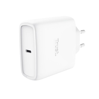 Зарядний пристрій мережевий Trust Maxo 65Вт, GaN, USB-C PD/PPS, білий Зарядний пристрій мережевий Trust Maxo 65Вт, GaN, USB-C PD/PPS, білий