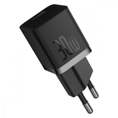 Зарядний Пристрій Baseus GaN5 Mini Fast Charger Type-C 30W (With Cable Type-C to Type-C 100W 1m) (P10110902313-00) blue Зарядний Пристрій Baseus GaN5 Mini Fast Charger Type-C 30W (With Cable Type-C to Type-C 100W 1m) (P10110902313-00) blue