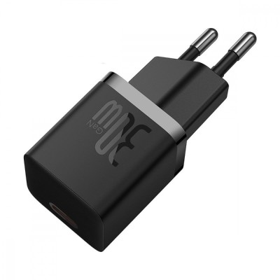 Зарядний Пристрій Baseus GaN5 Mini Fast Charger Type-C 30W (With Cable Type-C to Type-C 100W 1m) (P10110902313-00) blue Зарядний Пристрій Baseus GaN5 Mini Fast Charger Type-C 30W (With Cable Type-C to Type-C 100W 1m) (P10110902313-00) blue