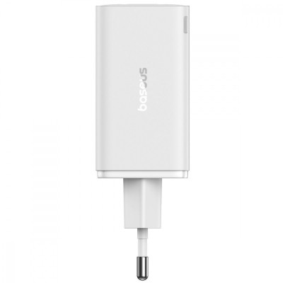 Зарядний Пристрій Baseus GaN6 Pro 65W FC 2xUSB-C | 2xUSB-A (P10162701213-00) White