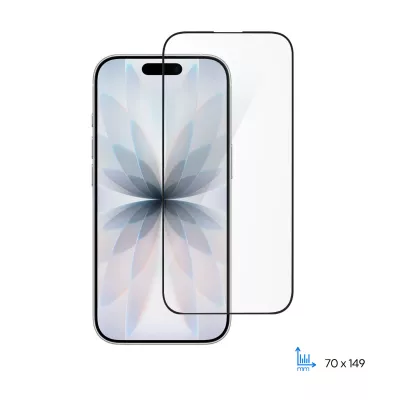 Захисне скло 2E для iPhone 17(6.3), 2.5D FCFG, (1 Pack), чорна рамка