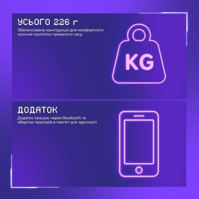 Бездротова ігрова гарнітура Proove Gaming Glimmer (APP) (WHGL00022016) black/purple