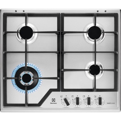 Варильна поверхня Electrolux газова, 60см, чавун, нерж (KGS64362XX) Варильна поверхня Electrolux газова, 60см, чавун, нерж (KGS64362XX)