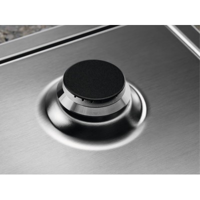 Варильна поверхня Electrolux газова, 60см, чавун, нерж (KGS64362XX) Варильна поверхня Electrolux газова, 60см, чавун, нерж (KGS64362XX)