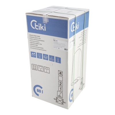 Водонагрівач електр. TIKI слім SuprSD, 80л, 2кВт, сухий тен, електр. кер-ння, C, білий, 700090 Водонагрівач електр. TIKI слім SuprSD, 80л, 2кВт, сухий тен, електр. кер-ння, C, білий, 700090