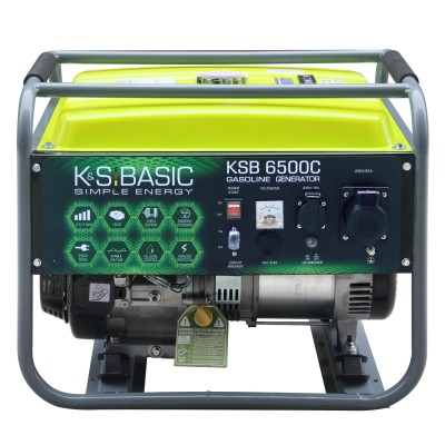 Генератор бензиновий Konner&Sohnen Basic KSB 6500C, 230В, 5.5кВт, ручний запуск, 66.6кг