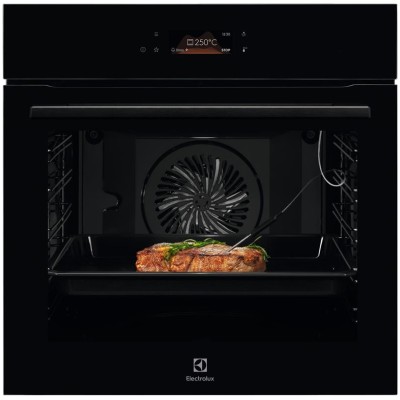Духова шафа Electrolux електрична, 71л, A++, пара, дисплей, конвекція, піроліз, телескопічні напрямні, чорний (KOEBP39Z)